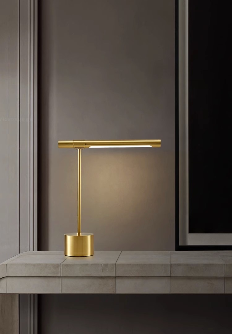 Đèn bàn bằng đồng thanh dài vuông góc MS7002 7