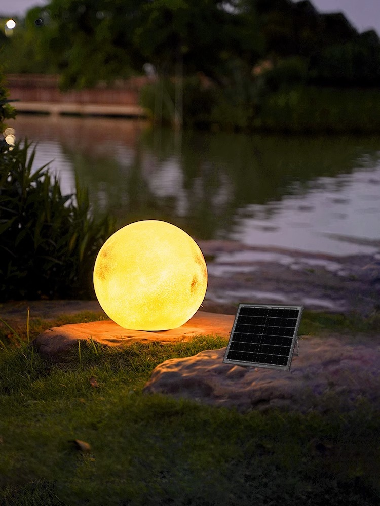 Đèn cắm cỏ trang trí mô hình mặt trăng YQD01 5