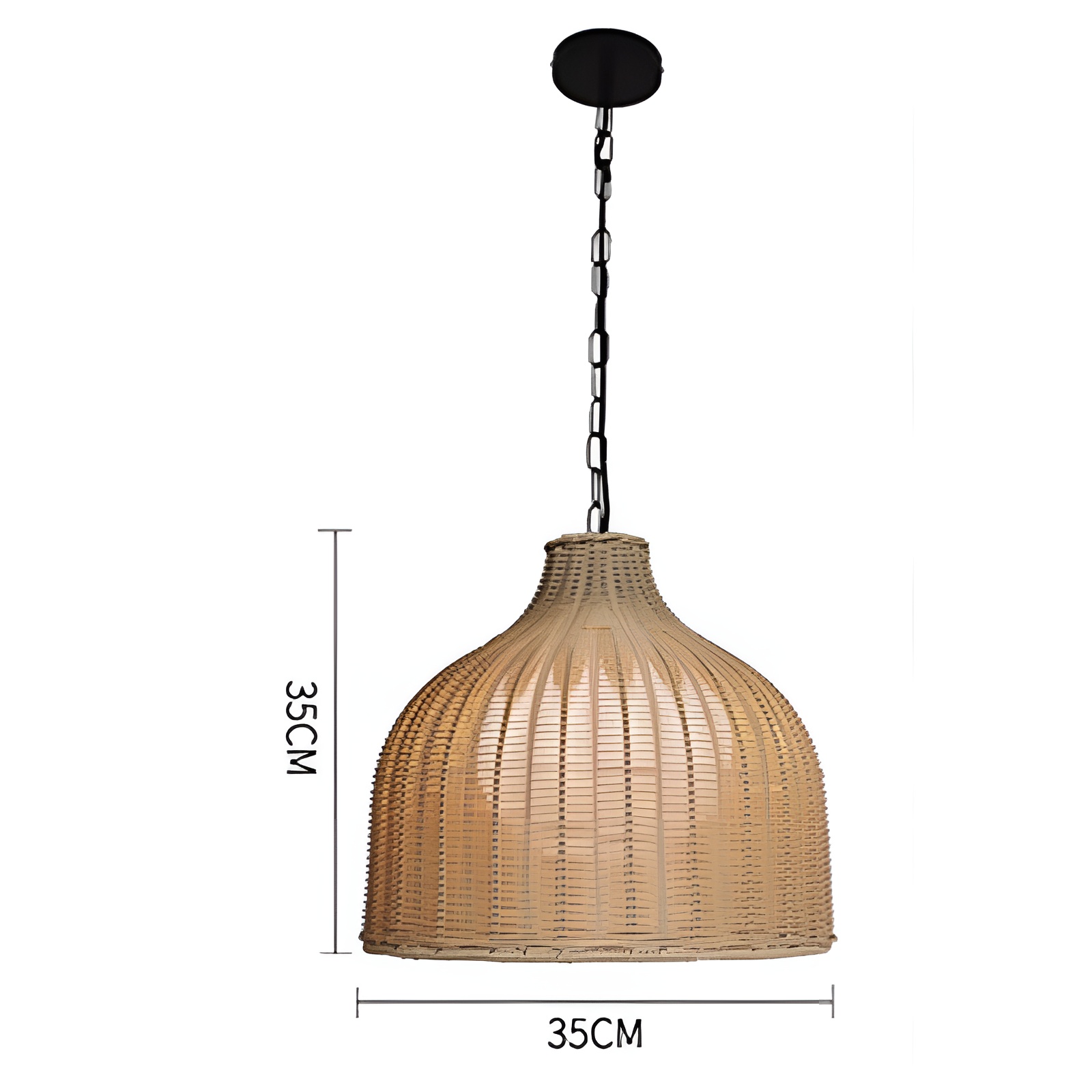 Đèn chùm đan mây decor hành lang mái hiên ZW7283 11