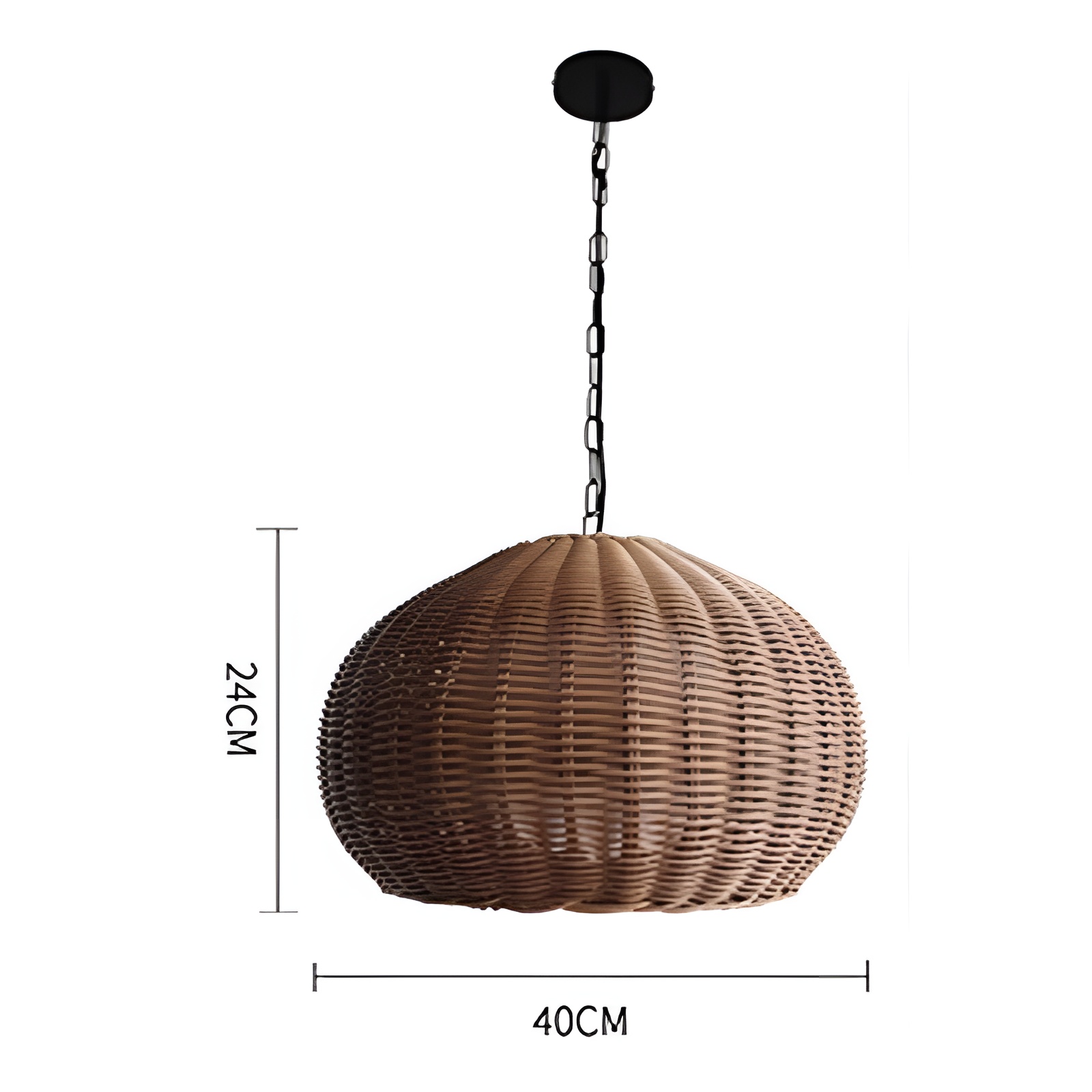 Đèn chùm đan mây decor hành lang mái hiên ZW7283 15