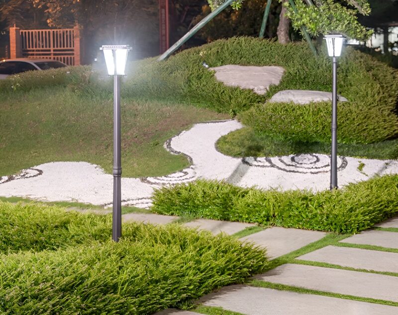 Đèn cột trang trí công viên năng lượng mặt trời YD6810 3