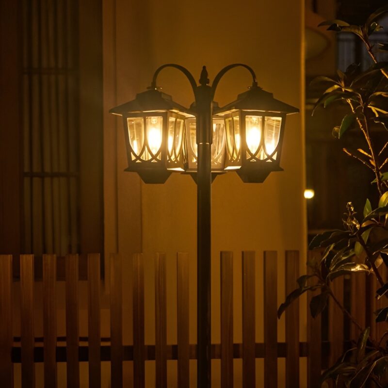 Đèn cột trang trí cảnh quan năng lượng mặt trời DC0828 1