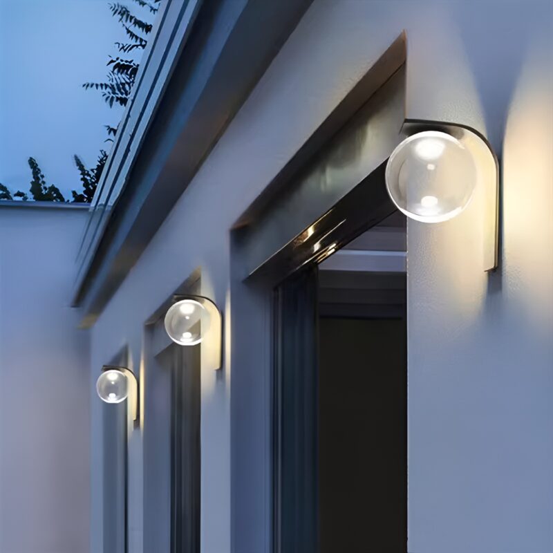 Đèn gắn tường ngoại thất năng lượng mặt trời B7267 2