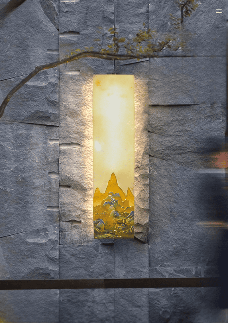 Đèn ốp tường bằng đồng tiểu cảnh độc đáo CR7185 11