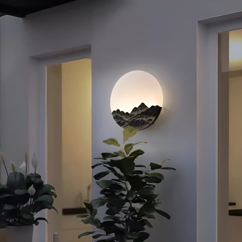 Đèn ốp tường họa tiết độc đáo nghệ thuật W4935 1