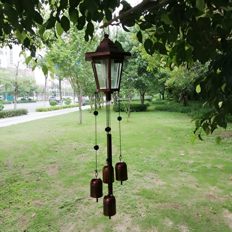 Đèn treo chuông gió cổ điển năng lượng mặt trời CJ6489 1