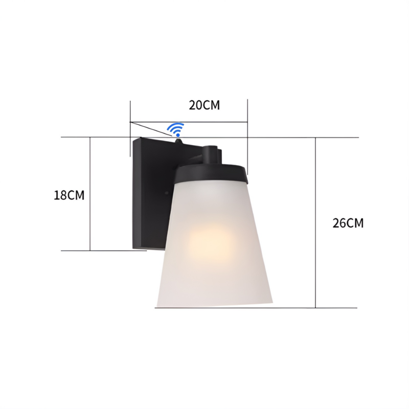 Đèn tường cảm biến ánh sáng ngoài trời HS0309 5