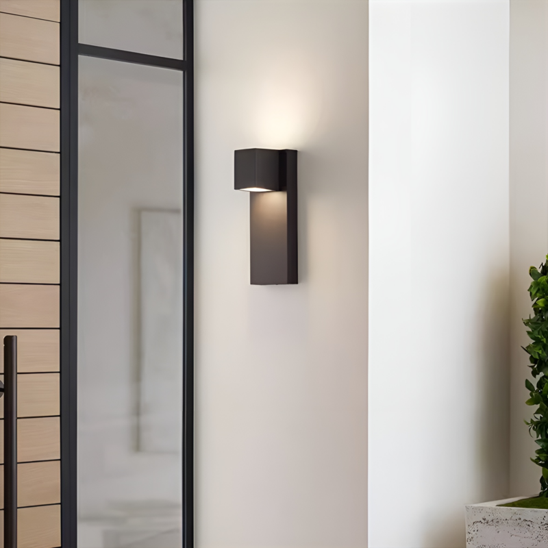 Đèn tường hình khối vuông chiếu sáng biệt thự HS7002 1