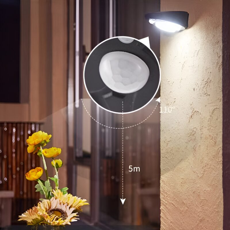 Đèn tường ngoài trời cảm biến hình trái tim YD6589 4