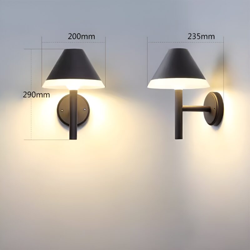 Đèn tường ngoài trời chiếu sáng cửa lối vào DG6586 4