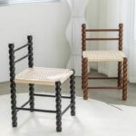 Ghế ăn khung gỗ hồ lô mặt đan dây độc đáo YM7184