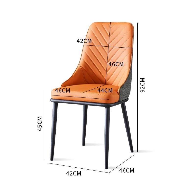 Ghế ăn nhà hàng phối màu phong cách Bắc Âu LS6769 18