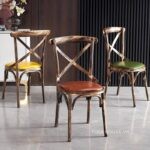 Ghế ăn tựa lưng kiểu dáng hoàng gia VJ6678