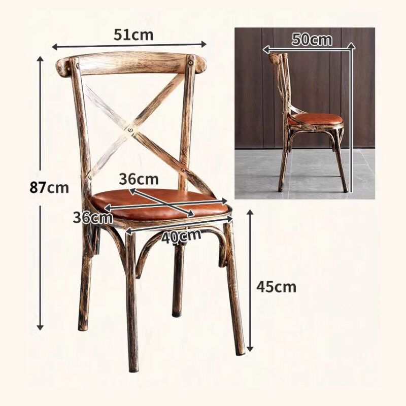 Ghế ăn tựa lưng kiểu dáng hoàng gia VJ6678 4