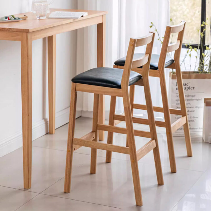 Ghế bàn bar khung gỗ kiểu Hàn PI802 1
