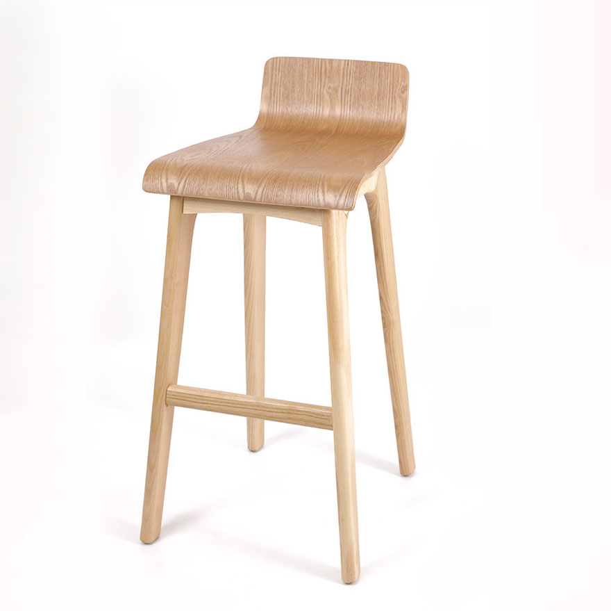 Ghế bar gỗ tần bì tối giản hiện đại AA010 8