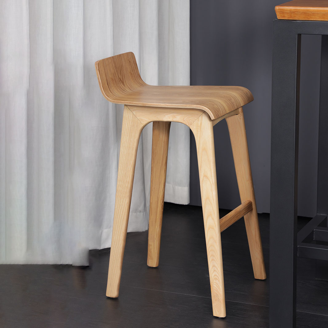 Ghế bar gỗ tần bì tối giản hiện đại AA010 9