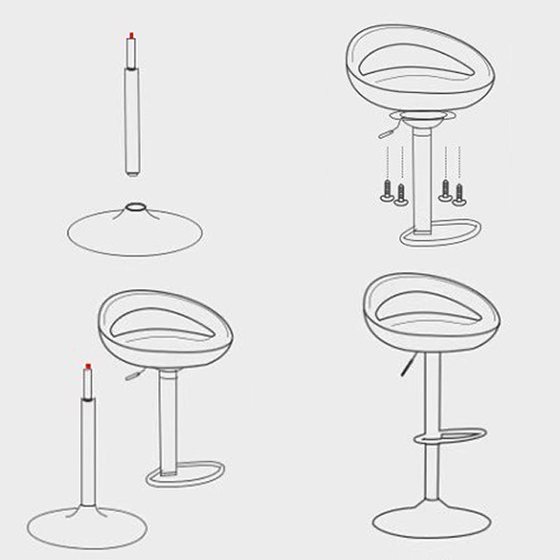 Ghế bar nâng hạ tối giản hiện đại YPH4099 16