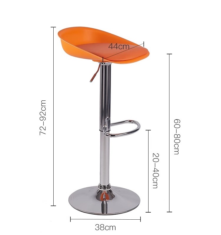 Ghế bar nâng hạ xoay 360 nhiều màu sắc NY007 8