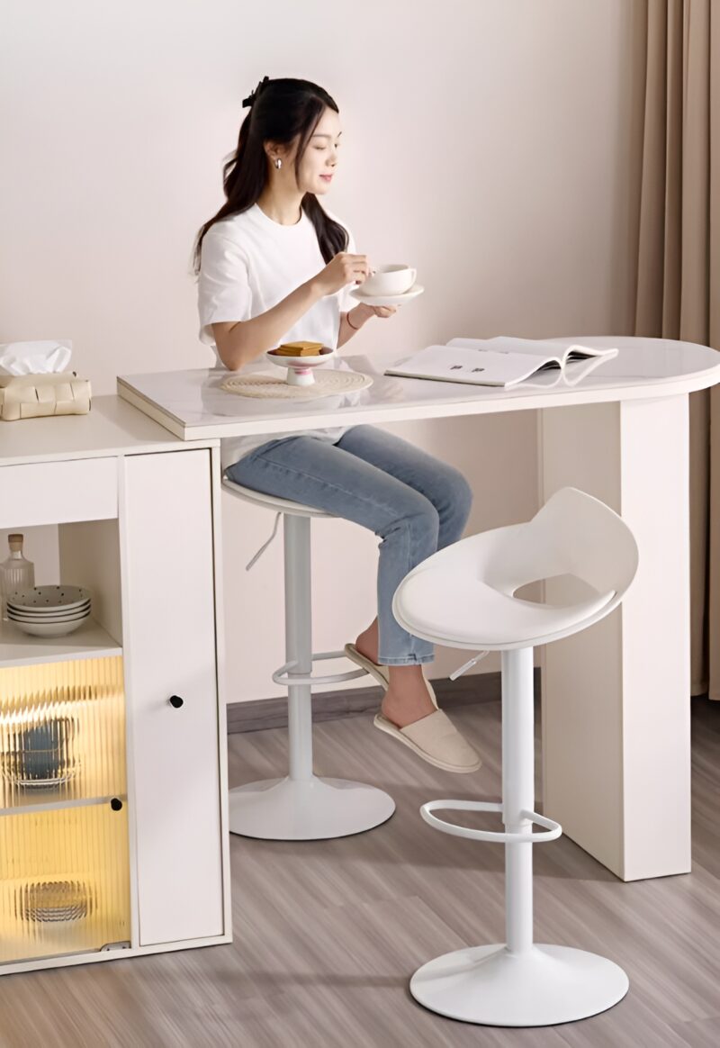 Ghế bar xoay 360 tựa lưng giọt nước độc đáo YPH09 2