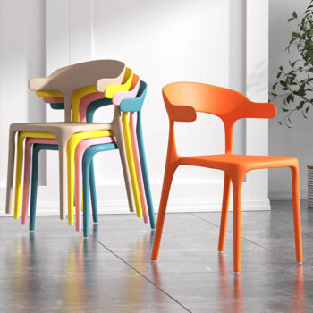 Ghế cafe khung nhựa nhiều màu độc đáo WYH01