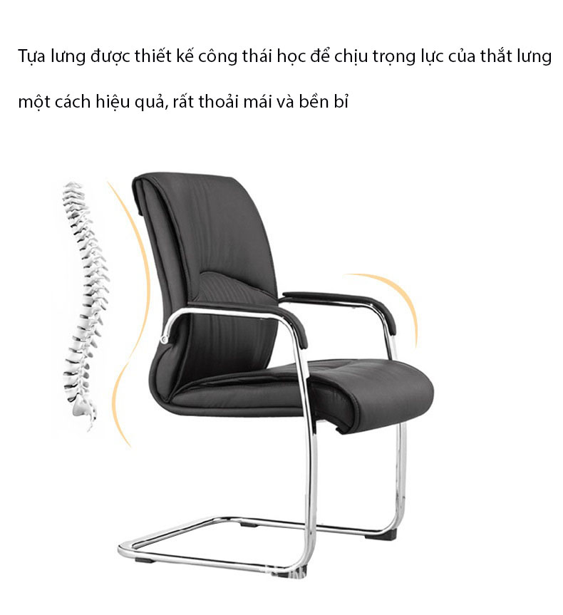Ghế chân quỳ văn phòng bọc da cao cấp YY838 7