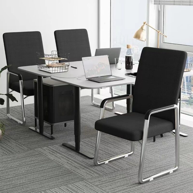 Ghế phòng họp mặt lưới đệm cao su cao cấp BA202 4