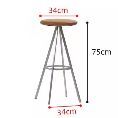 Ghế quầy bar tròn chân trụ hình chóp độc đáo XS7267 14
