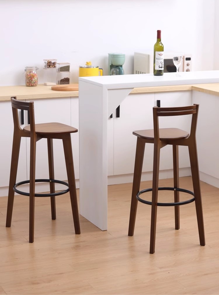 Ghế quầy bar tựa lưng khung tre cao cấp BJ036 7
