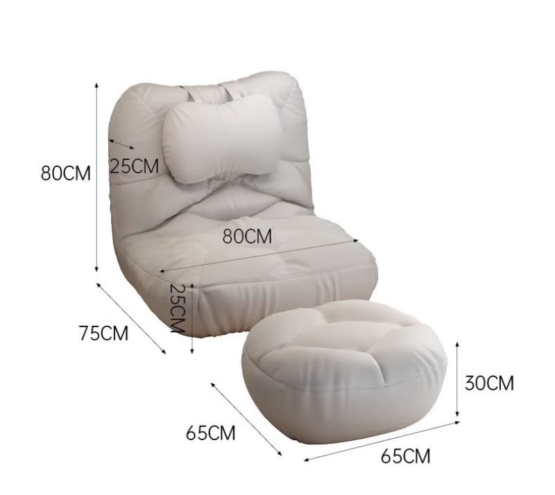 Ghế sofa lười tựa lưng có gối đầu sáng tạo SQ7157 16