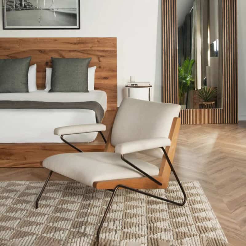 Ghế sofa thư giãn phối gỗ kiểu Pháp AS223 8