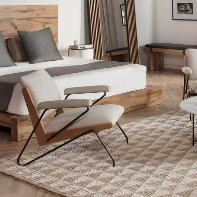 Ghế sofa thư giãn phối gỗ kiểu Pháp AS223 12