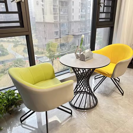 Ghế tiếp khách thư giãn trục xoay hiện đại M635 19
