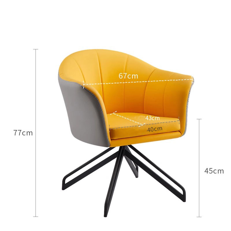 Ghế tiếp khách thư giãn trục xoay hiện đại M635 14