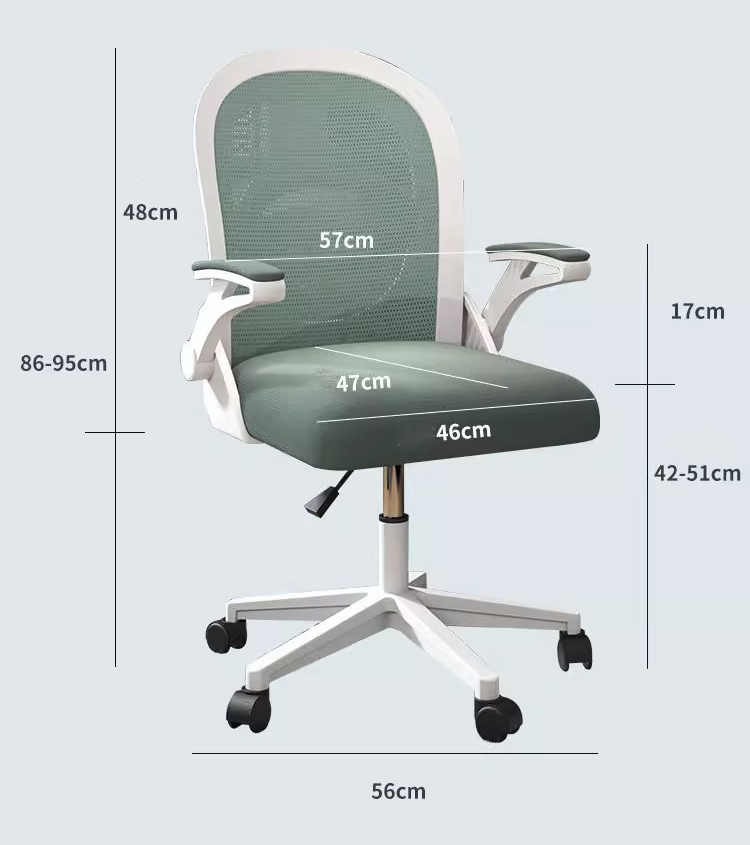Ghế văn phòng chân xoay lưng vòng hiện đại DZ605 15