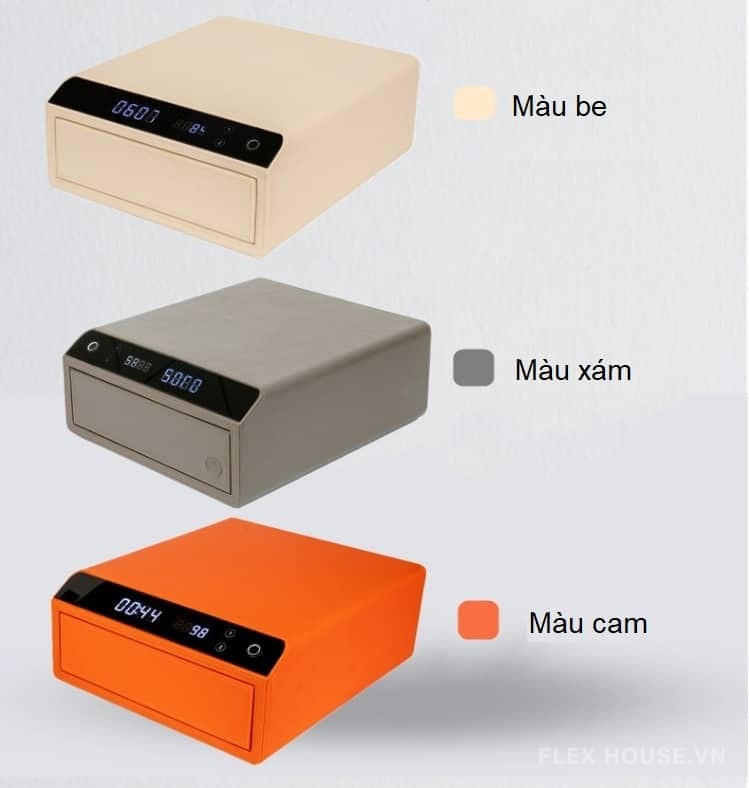 Hộp an toàn mật mã kết hợp vân tay 1 ngăn JB8488-A 7