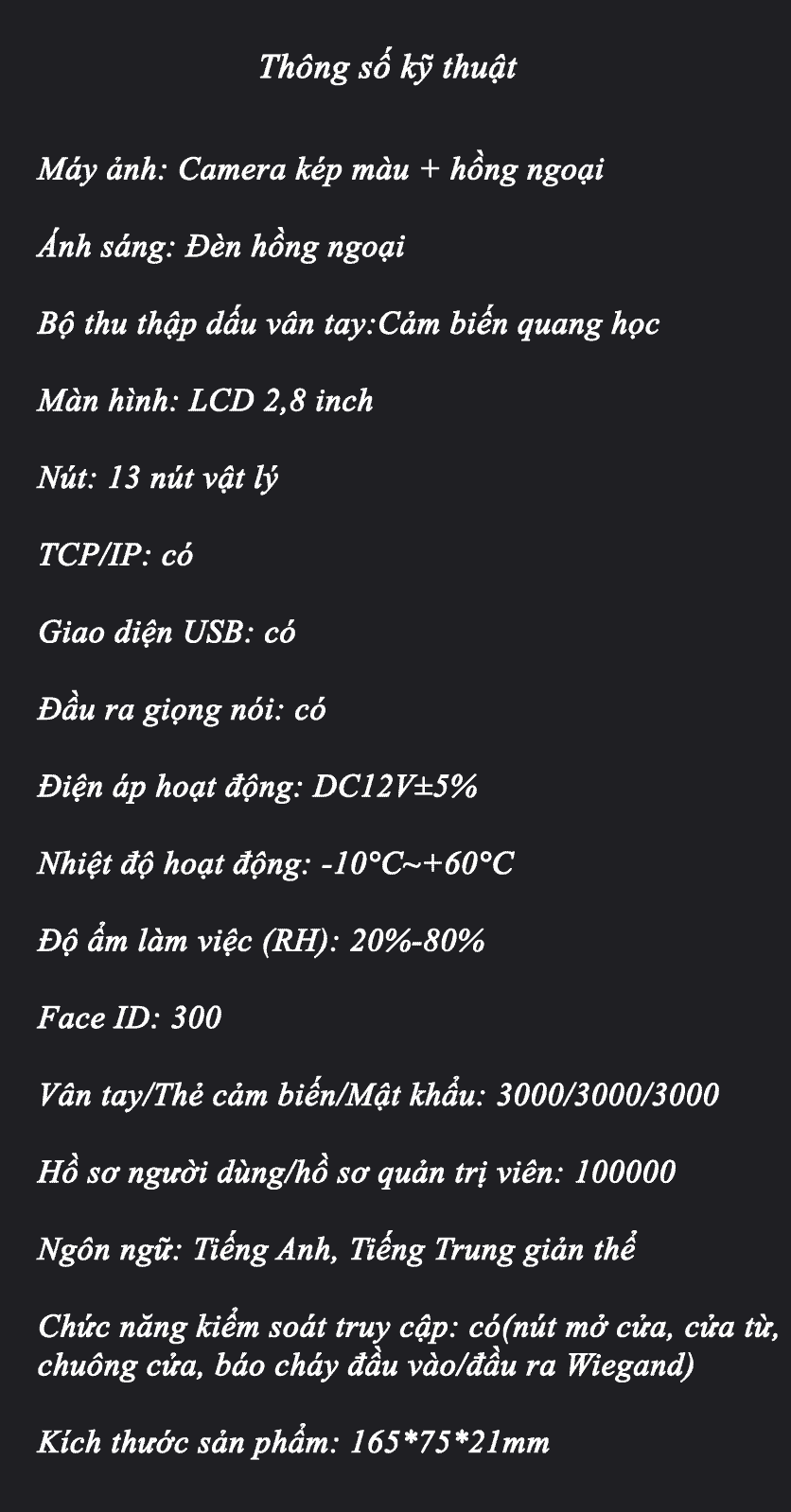 Khóa cửa nhận diện khuôn mặt tích hợp thẻ từ JT10 11