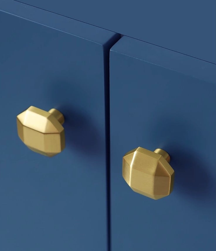 Núm tay nắm tủ bằng đồng hình đa giác đều BT056 6