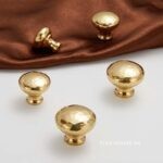 Núm tay nắm tủ bằng đồng vàng ánh Bắc Âu CTCW001