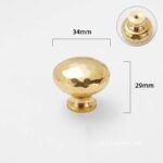 Núm tay nắm tủ bằng đồng vàng ánh Bắc Âu CTCW001-8