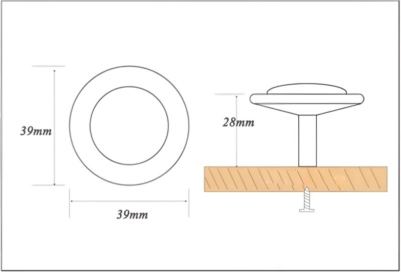Núm tay nắm tủ hợp kim kẽm cao cấp hiện đại DC5610 7