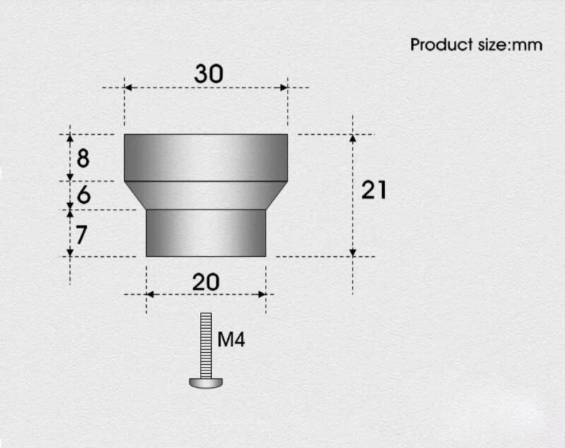 Núm tay nắm tủ inox 304 mặt đá pha lê SV300 10