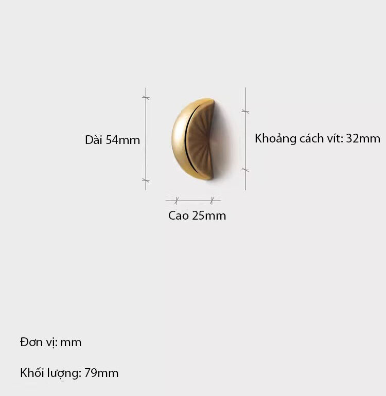 Núm tay nắm tủ múi cam hợp kim kẽm GG9506 13