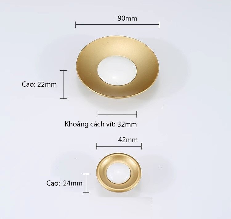 Núm tay nắm tủ tròn hợp kim kẽm hiện đại JZ9035 13