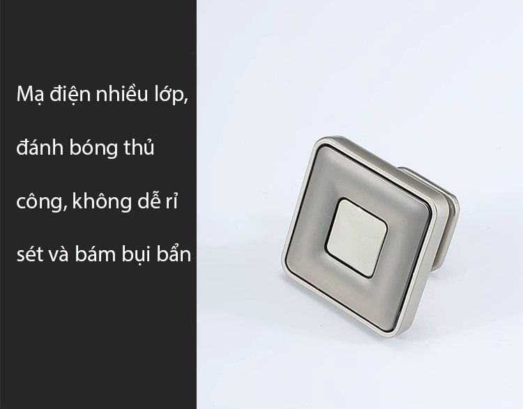 Núm tay nắm tủ vuông hợp kim kẽm hiện đại JZ6660 15