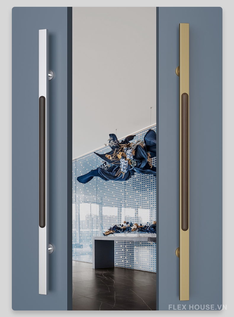 Tay nắm inox kết hợp khung gỗ cao cấp DOR2979 4 Tay nắm inox kết hợp khung gỗ cao cấp DOR2979 10