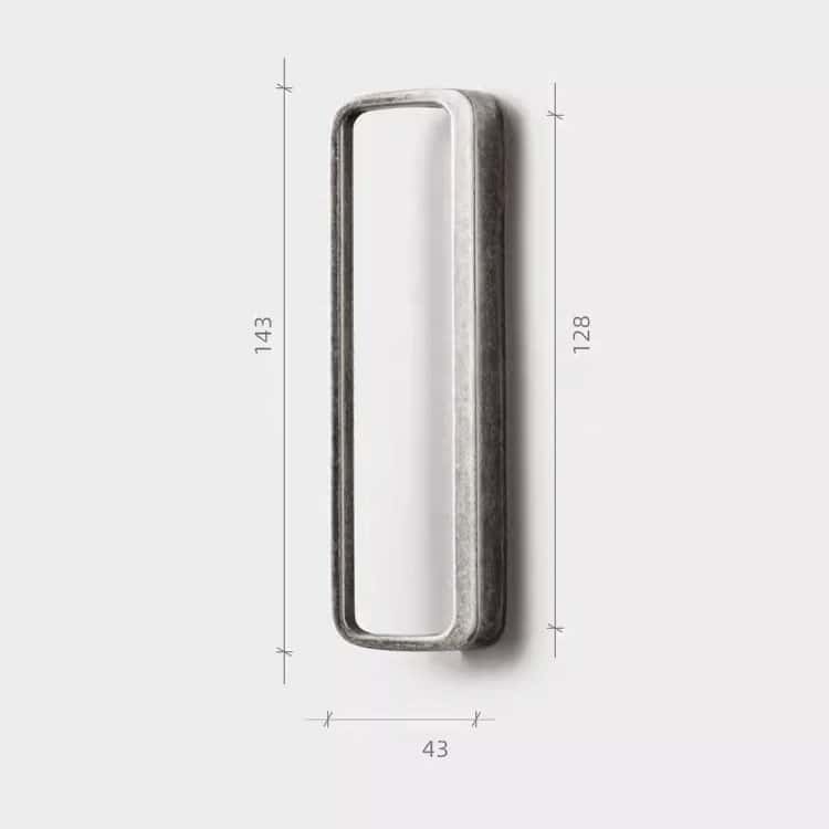 Tay nắm móc kéo chữ nhật hợp kim kẽm sang trọng G9582 19