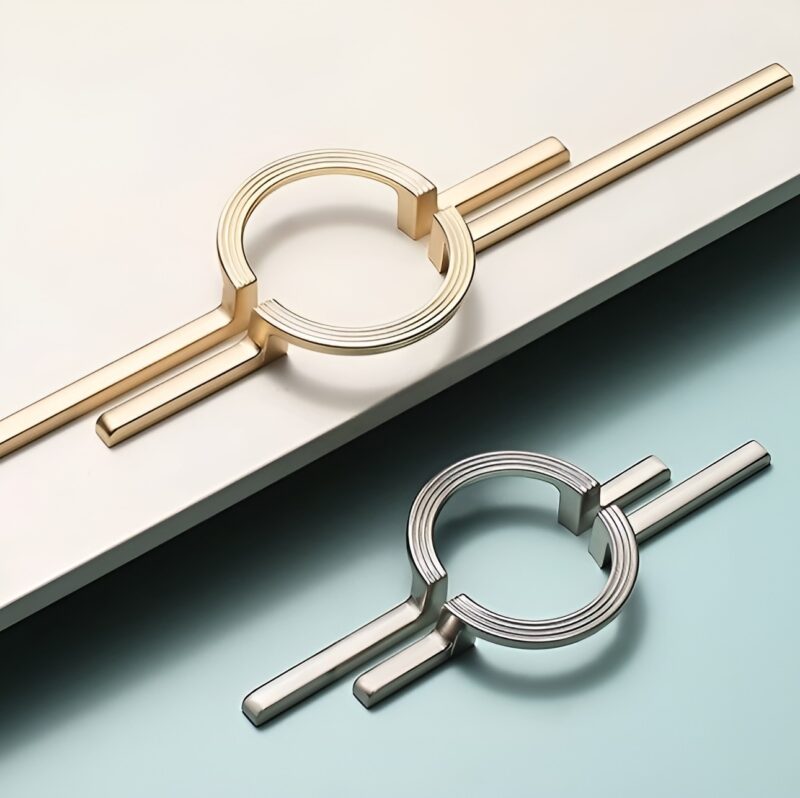 Tay nắm tủ bán nguyệt hợp kim kẽm sang trọng JZF2254 1