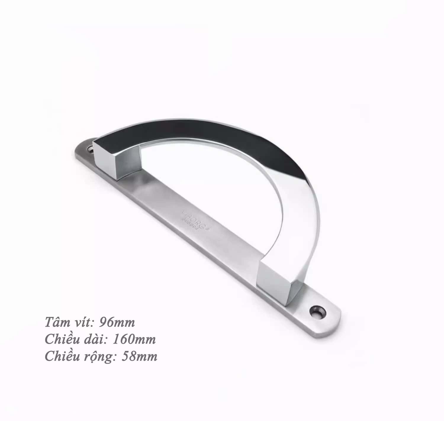 Tay nắm tủ bán nguyệt inox màu bạc DC5589 11