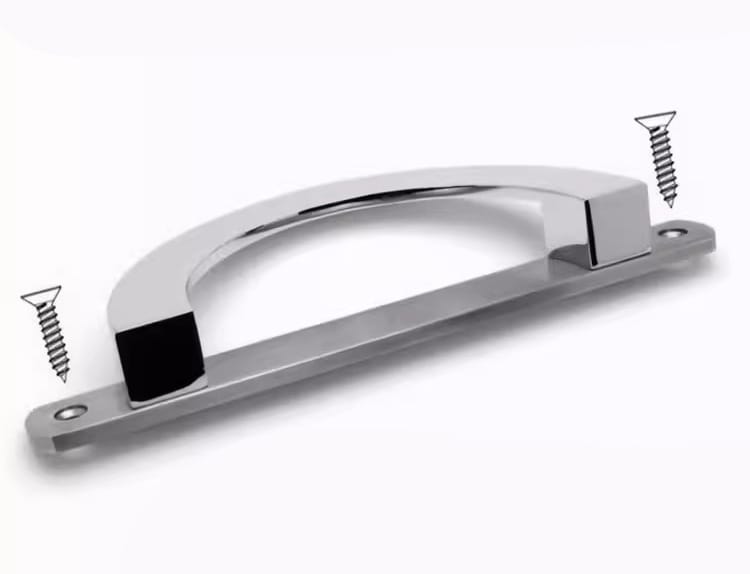 Tay nắm tủ bán nguyệt inox màu bạc DC5589 10